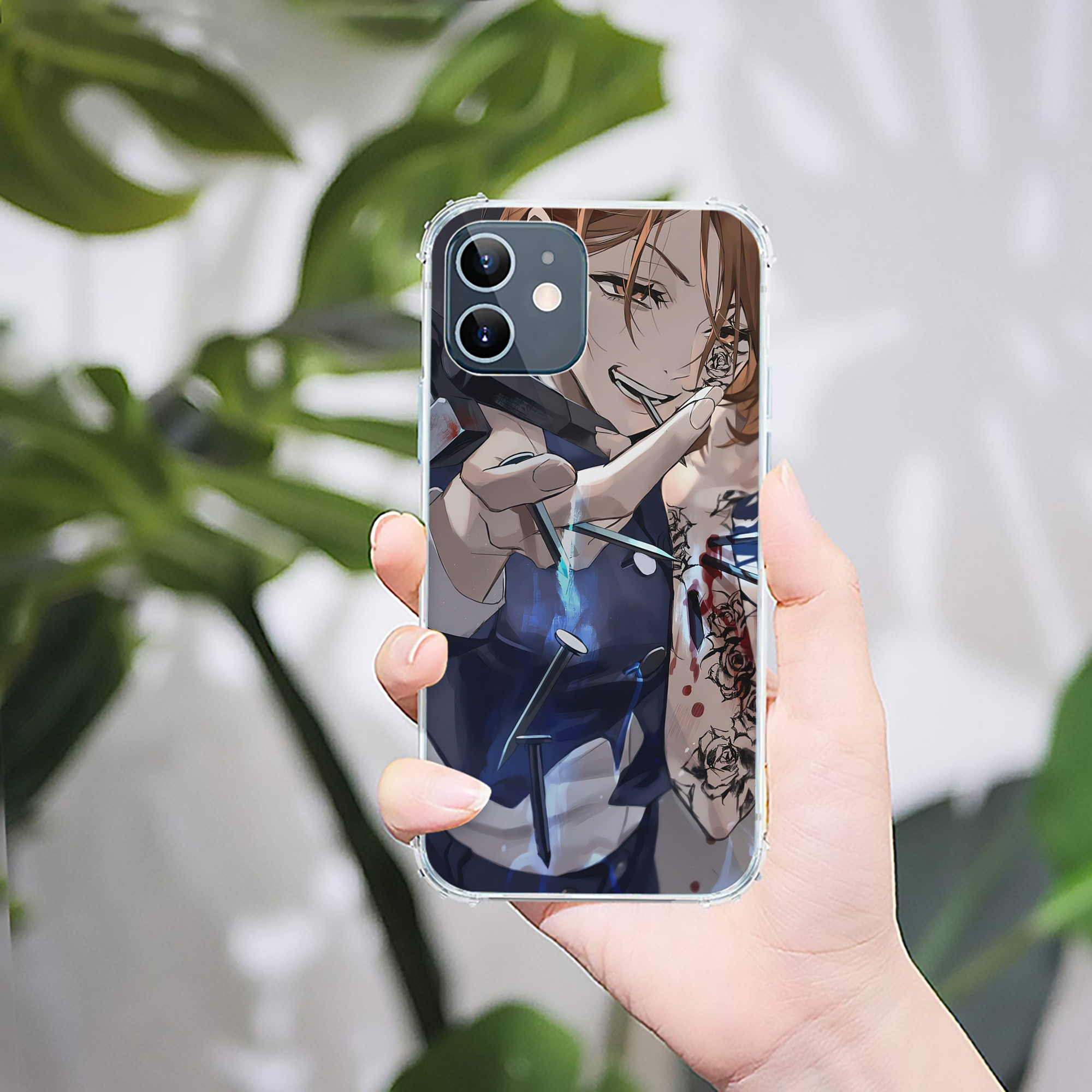 （画像用） 呪術廻戦 Jujutsu Kaisen 【iPhone 12シリーズ対応】透明スマホケース（クリアソフトケース）